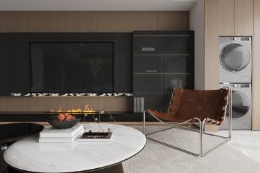 215平现代极简客厅