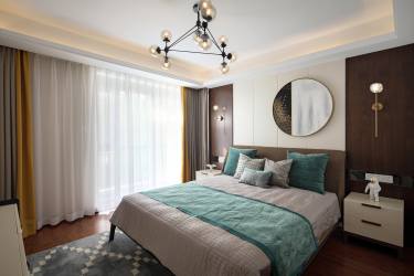 140平2室雅致新中卧室