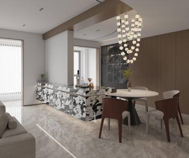 215平现代极简餐厅