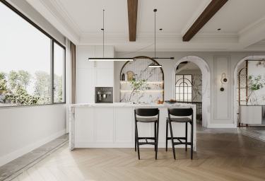 800平现代轻奢餐厅