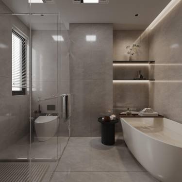 215平现代极简卧室