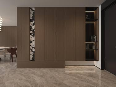 215平现代极简客厅