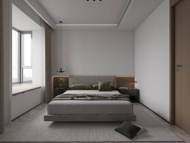 215平现代极简卧室