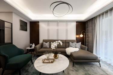 140平2室雅致新中客厅