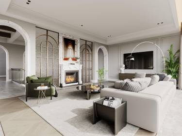 800平现代轻奢客厅