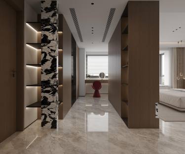 215平现代极简卧室