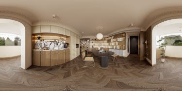 115平美拉德复古风客厅