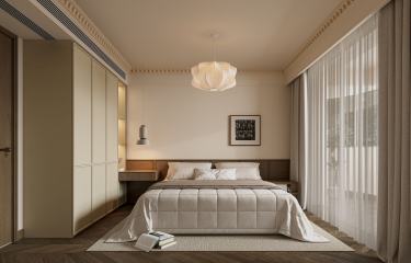 115平美拉德复古风卧室