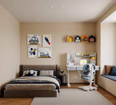 154平美拉德复古风卧室