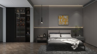 358平现代极简卧室