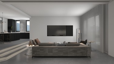 358平现代极简客厅