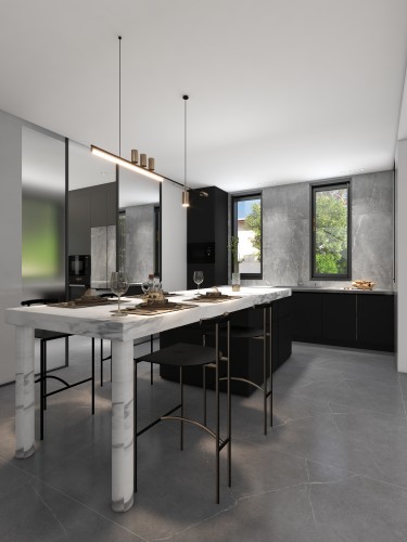 358平现代极简餐厅