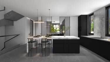 358平现代极简餐厅