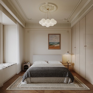 180平奶油风卧室