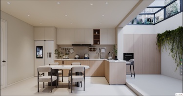 180平奶油风餐厅