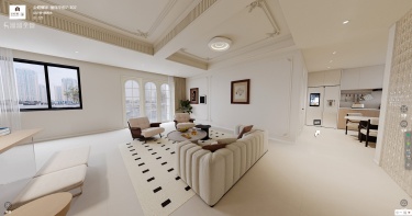 180平奶油风客厅