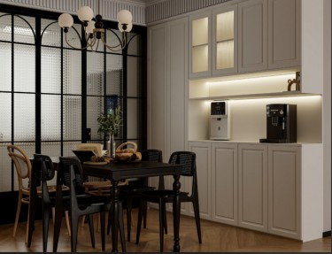 120平美拉德复古风餐厅