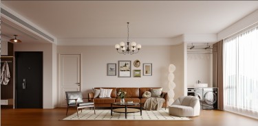 120平美拉德复古风客厅