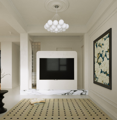 81平美拉德复古风客厅