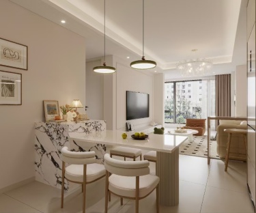 115平奶油风餐厅