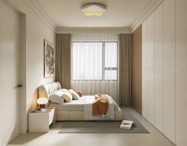 73平奶油风卧室