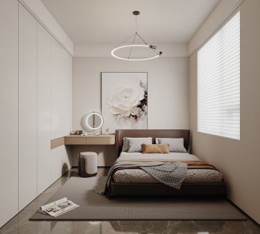 89平2室现代轻奢卧室