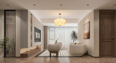 126平侘寂风客厅