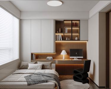 89平2室现代轻奢卧室