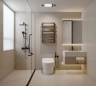 89平2室现代轻奢卫生间