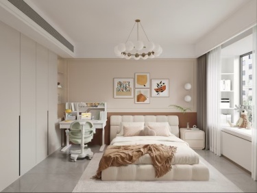 115平奶油风卧室