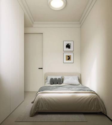 73平奶油风卧室