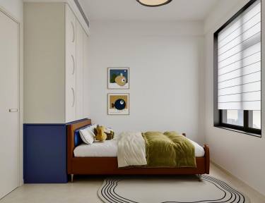 120平奶油风卧室