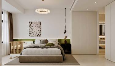 120平奶油风卧室