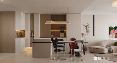 120平奶油风餐厅