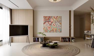 120平奶油风客厅