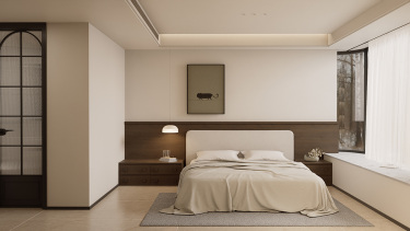 126平新混搭风卧室