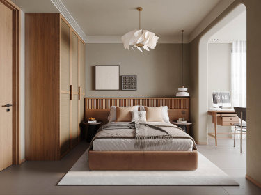 130平侘寂风卧室