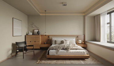 130平侘寂风卧室