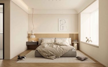 168平奶油风卧室