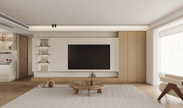 168平奶油风客厅