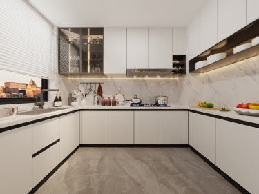 180平现代轻奢厨房