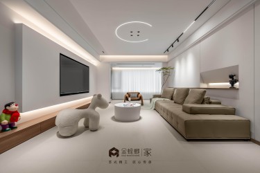 170平现代极简客厅