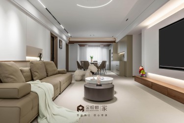 170平现代极简客厅