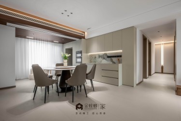 170平现代极简餐厅