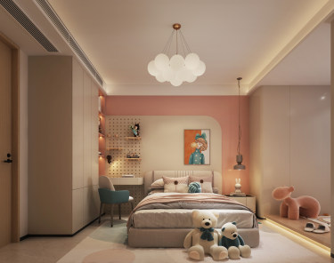 140平现代轻奢儿童房