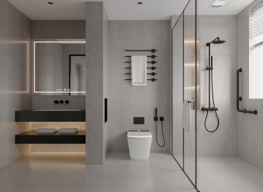 133平4室现代极简餐厅