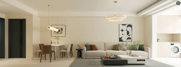 120平现代极简餐厅