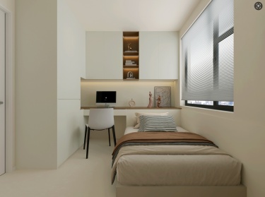 120平现代极简卧室