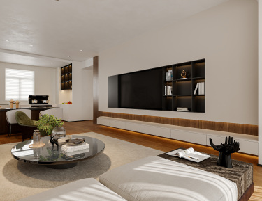 202平现代极简客厅