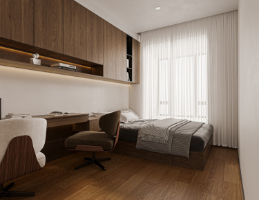 202平现代极简卧室